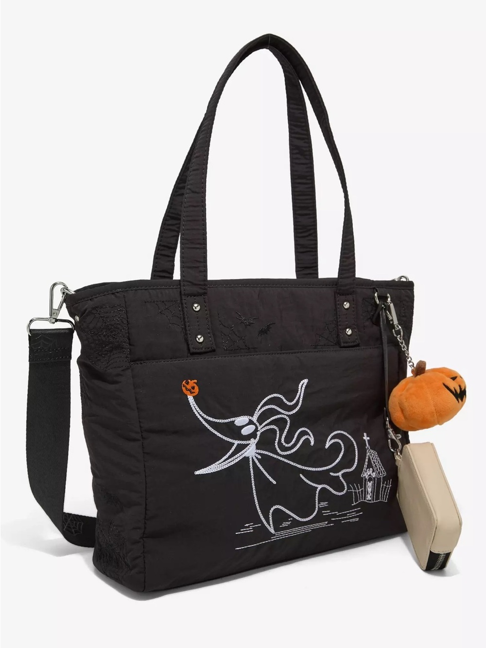 The Nightmare Before Christmas Zero Tote Bag with charm and Coin Purse - Picture 2 of 4